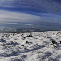 Snowy mountain Brecons